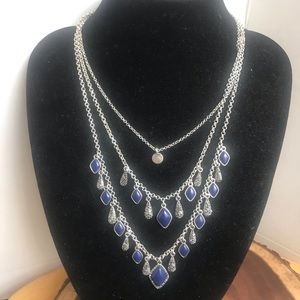 Lucky 🍀Brand Faux Lapis Multi Layered Necklace